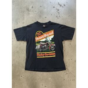 1991 Holoubek Harley-Davidson Shovel-head T-Shirt Stubbs Houston TX